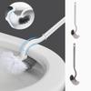 Shaped Toilet Brush with No Dead Corners Long Handle for Wall Mounted Household Bathroom Cleaning Brush Corner Seam Cleaning