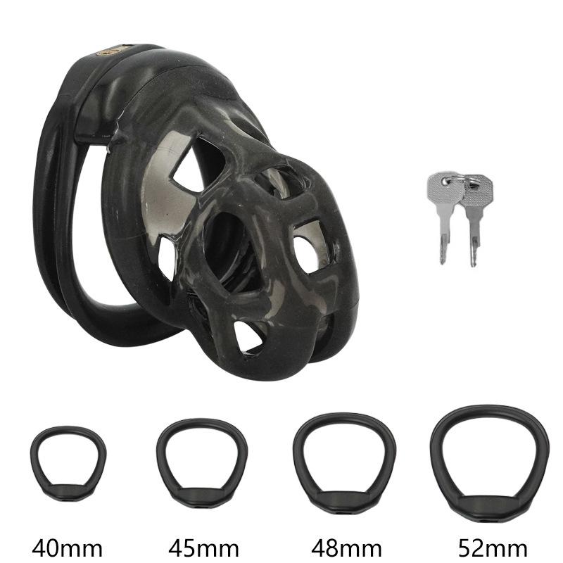 PET Honeycomb Lock Ring Chastity Cage for Male Pet Cock Cage Adult Toys Lockable Ring