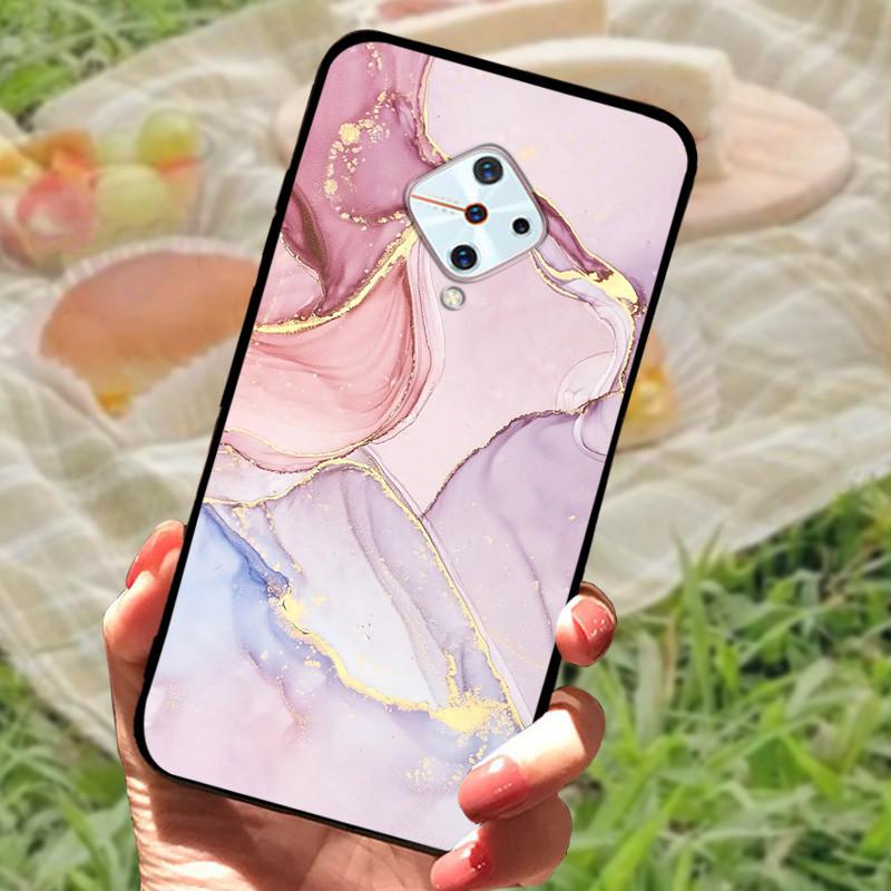 Для Vivo V17 Россия Чехол Vivo 1920 ТПУ Мягкий Силикон Мраморный Чехол для Телефона Для Vivo S1 Pro Fundas V1945A V1945T Чехол Оболочка