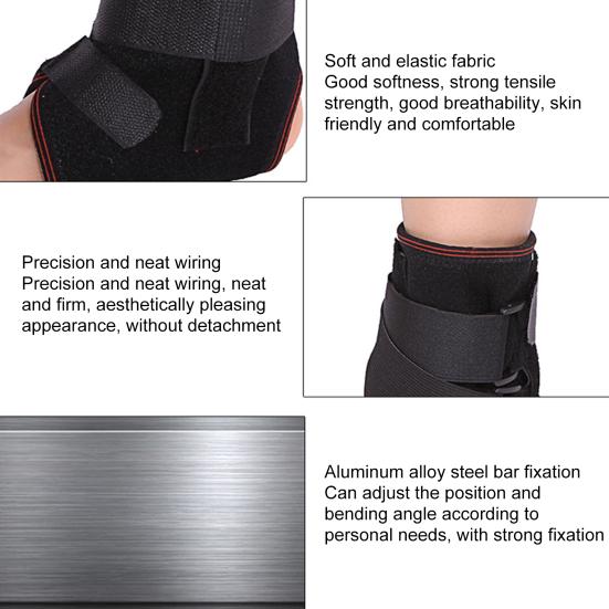 Бандаж на лодыжку, регулируемая застежка, ленточная конструкция, дышащая поддержка лодыжки, облегчение тендинита ахиллова сухожилия при растяжении связок лодыжки