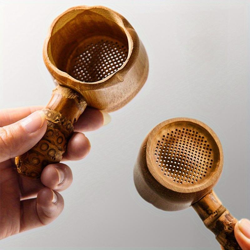 1PC Bamboo Tea Strainer Infuser Filter Infusor Tea Tools Sieve for Tea Brewing Drinkware Accessories Colander Gadgets