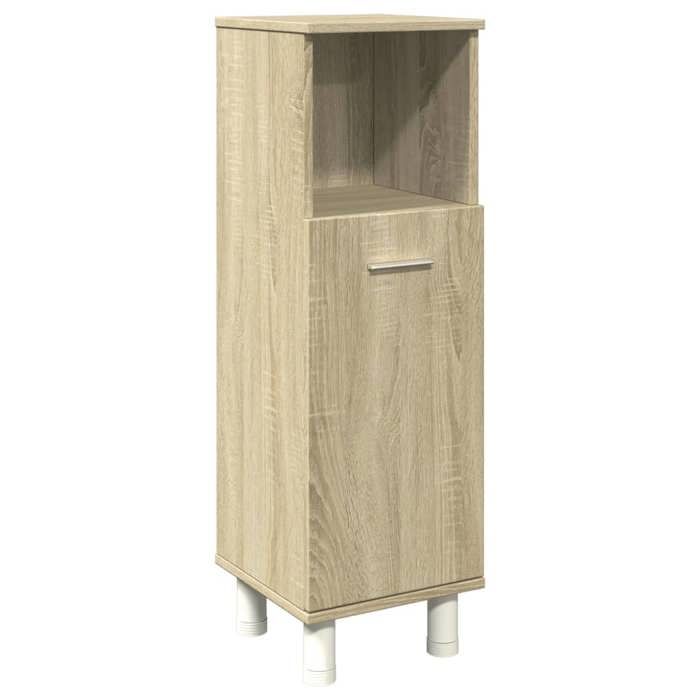 VidaXL Armoire de salle de bain chêne sonoma 30,5x30x95 cm, armoire de rangement de salle de bain, armoire de bain, meuble 849630