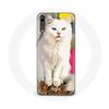 Чехол для Samsung Galaxy P20 pro Турецкий Ван Кот Белый с голубыми и желтыми глазами