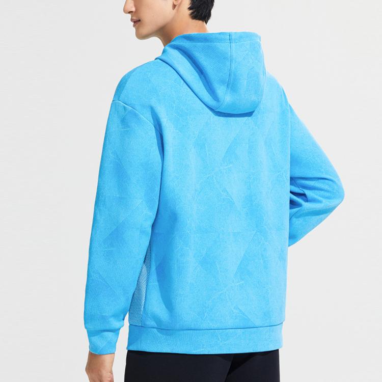 Anta Толстовка с круглым вырезом и принтом, мужская толстовка, ярко-синяя 152311704-4