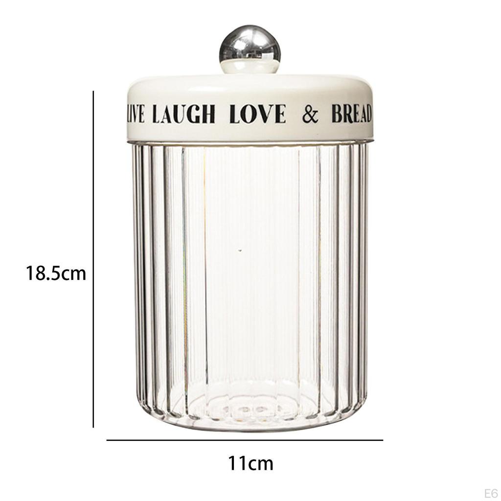 Банка для хранения продуктов, прозрачная канистра с крышкой, настольный контейнер, контейнер для овсянки на ночь