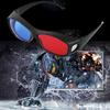 Red Blue 3D Glasses Black Frame For Dimensional Anaglyph Tv Movie Dvd Game