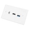 Бытовая панель интерфейса CAT6 HDMI USB3.0 с зажимом на настенной пластине, стандарт США