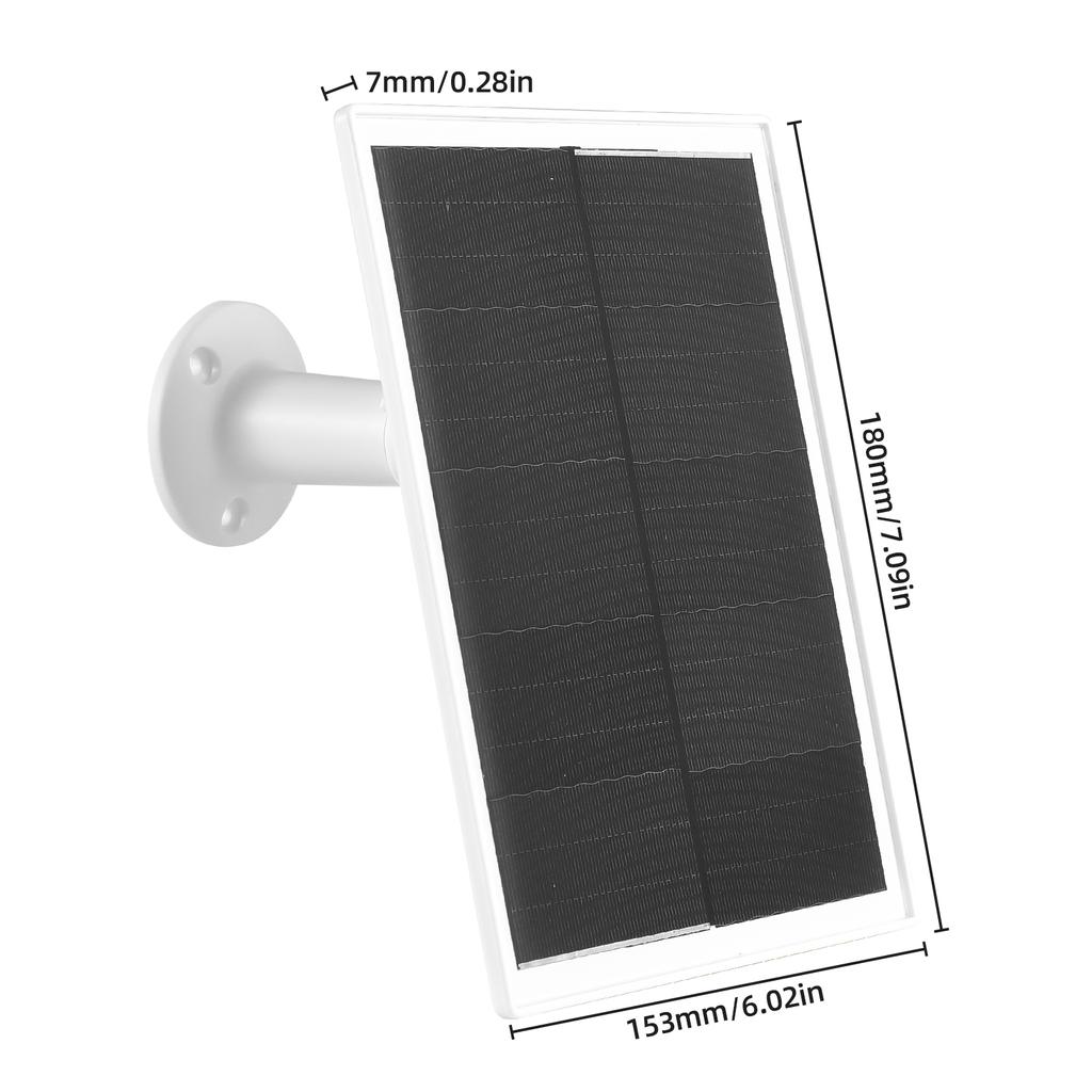 Солнечная панель 10 Вт для камеры безопасности, 5 В, порт Type-C, зарядное устройство для солнечной панели камеры с водонепроницаемостью IP65