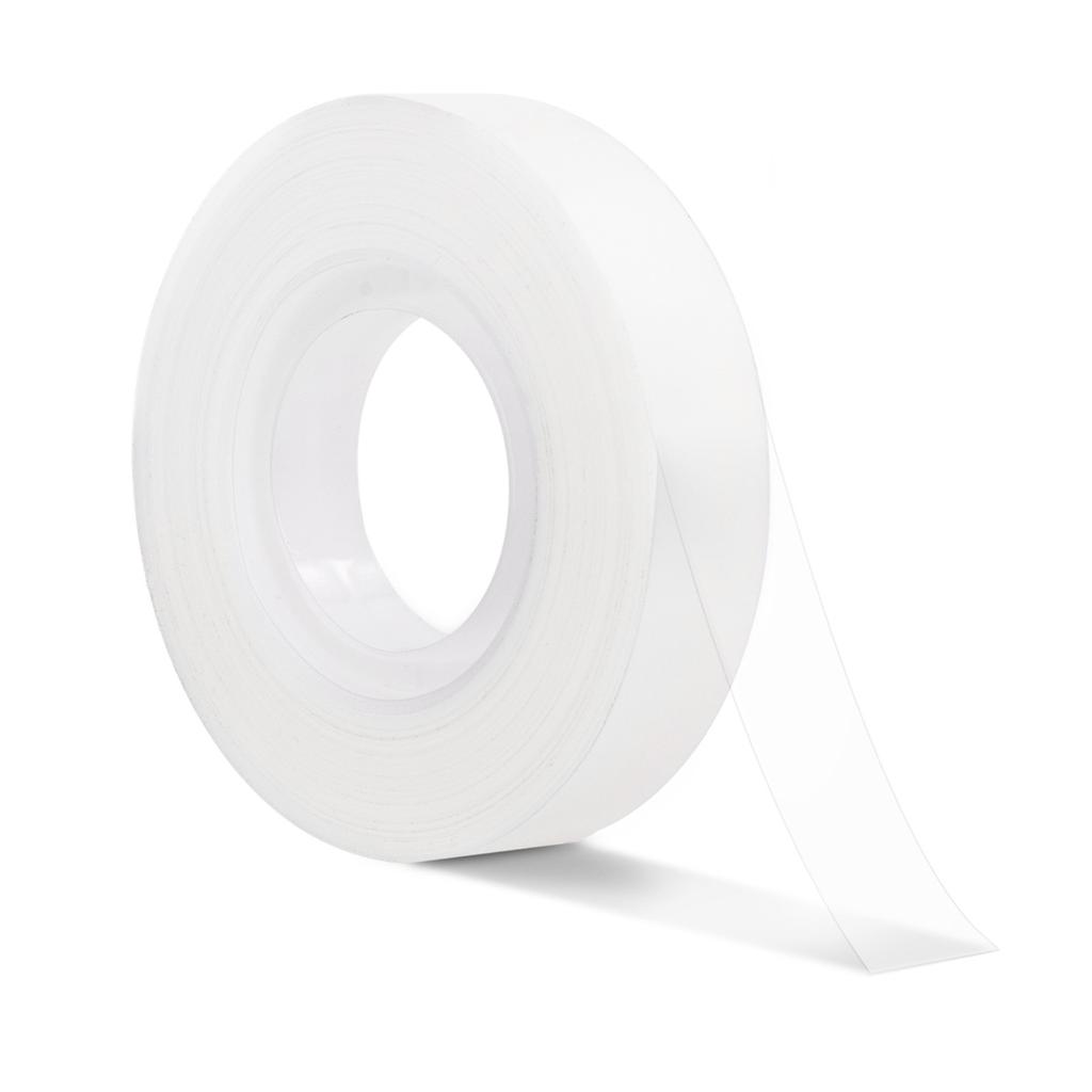 Writable Tape Easy Tear Transparent Portable PVC Write On Tape for Student School Office Milk White