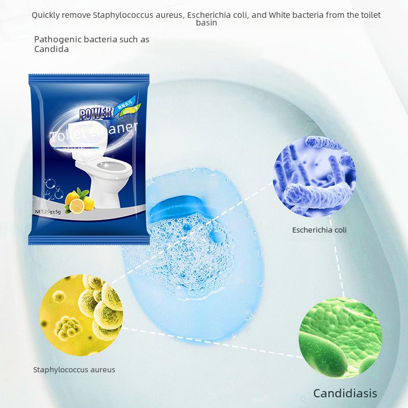 Пакетик с чистящим средством для туалета 25 г - дезодорирует, удаляет желтые пятна и накипь