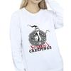 Disney Womens/Ladies The Nightmare Before Christmas Seasons Creepings Wreath Sweatshirt