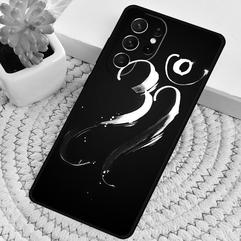 Символ Ом Йоги Индуистский Логотип Силиконовый Чехол для Телефона Для Samsung Galaxy note 10 pro S26 S25 S24 S23 S22 S21 Plus S25Ultra Capa Чехол