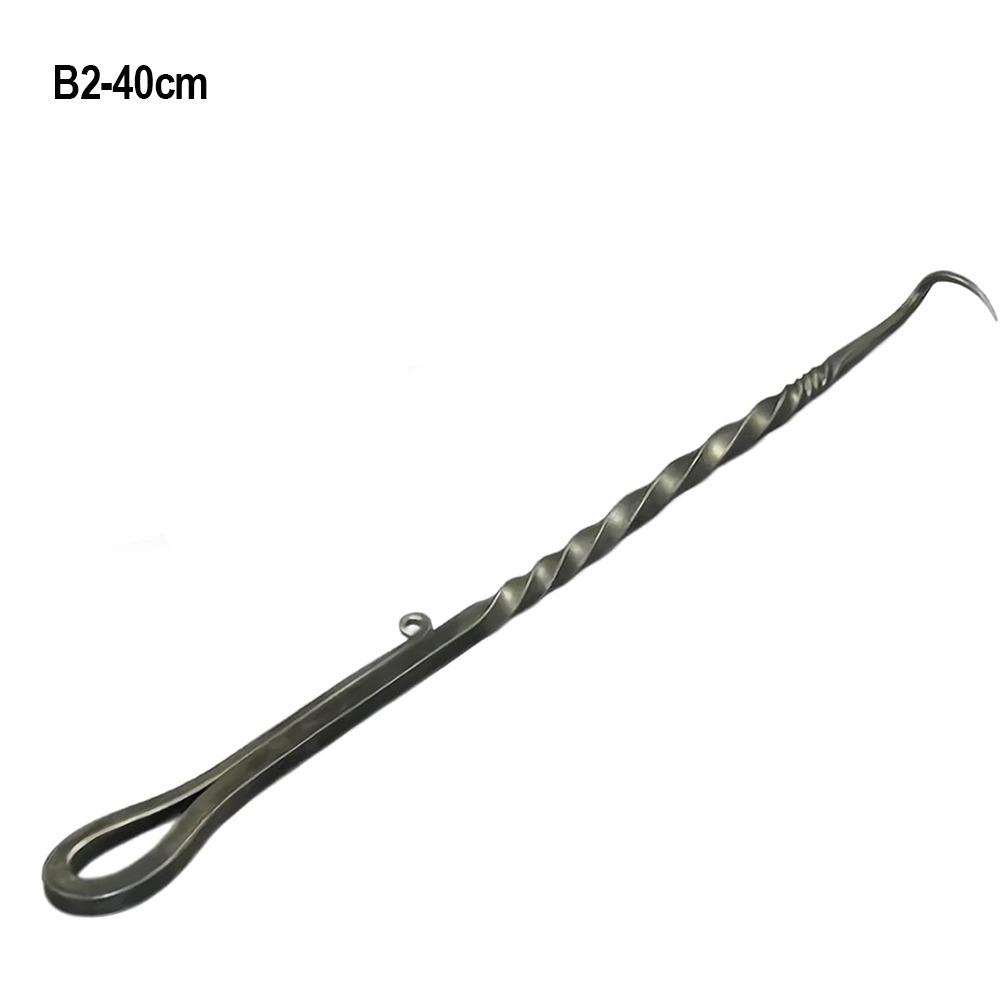 Stainless Steel BBQ Food Flipper Cooking Grilling Outdoor Camping Cooking Barbecue Turners Hooks Grill Accessories BBQ Grill