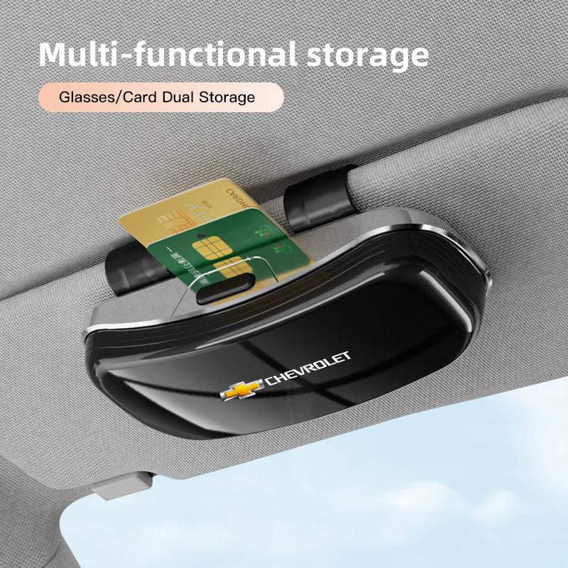 Car Glasses Clip Sunglasses Box Genesis Sun Visor Eyeglasses Card Ticket Holder For Chevrolet CRUZE Spark Captiva Epica SS Onix
