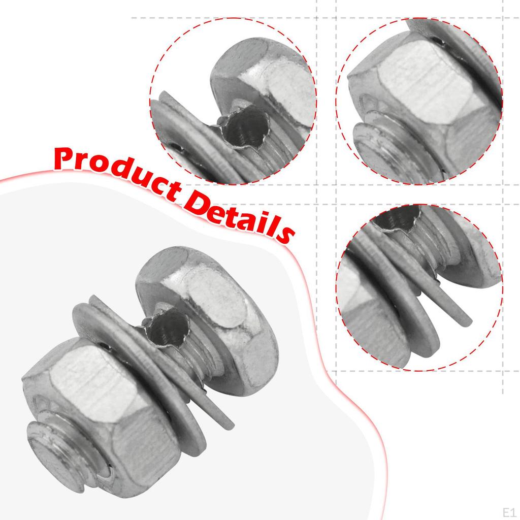 30 штук Регулятор тормозного троса Зажим Анкерный болт Болты Фиксация,Регулятор,Крепление,Блокировка