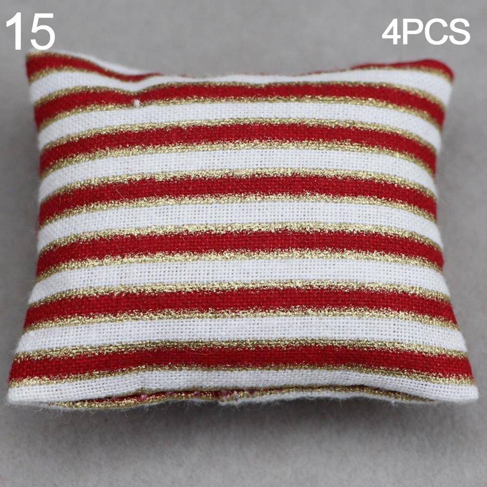 Simulation chair Wooden Table Doll House Decoration Dollhouse Sofa Cushion Table Furniture Toys