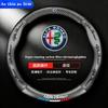 Napa Leather Car Steering Wheel Cover For Alfa Romeo STELVIO Giulia 159 Giulietta 147 Mito 156 MTO Sportiva Car Accessories