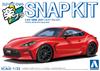 Aoshima Bunka Kyozai Rakupla Snap Kit Toyota GR86 2021 Spark Red Пластиковая модель 1/32 No.10-SR Предварительно окрашенная (Автомобиль)