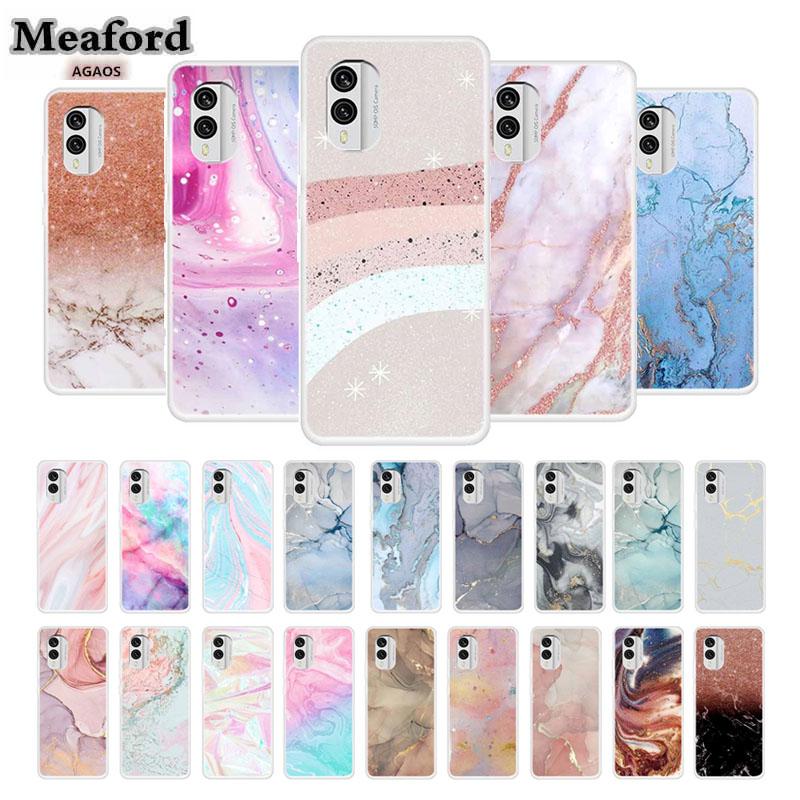Luxury Case For Nokia X30 X20 Soft Silicone TPU Phone Back Cover for Nokia X 30 Funda for Nokia X 20 Case Protector Coque Marble