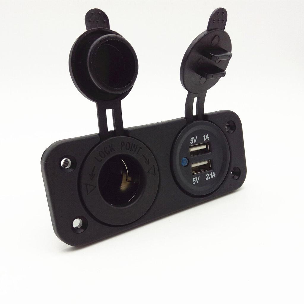 12 В 24 В кемпер фургон караван двойной USB-разъем адаптер зарядное устройство прикуриватель Великобритания