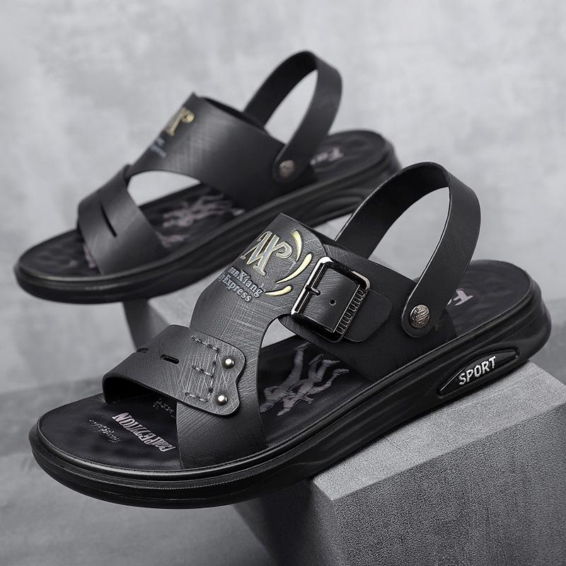 Летние мужские сандалии 2025 года, удобные мужские тапочки с мягкой подошвой, модная уличная пляжная обувь, высококачественные мужские повседневные сандалии 38-46