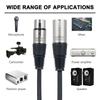 1Pack 3 Pin Dmx Cables Male Female XLR Patch Cables DMX512 Signal Cable Microphone Cable XLR Cable