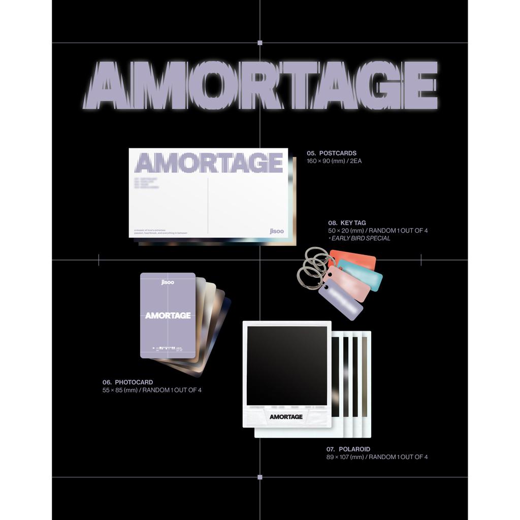 Мини-альбом JISOO [AMORTAGE] PURPLE Ver / BLACK Ver (ЭКСКЛЮЗИВНОЕ ИЗДАНИЕ Вер) (Онлайн-преимущество)