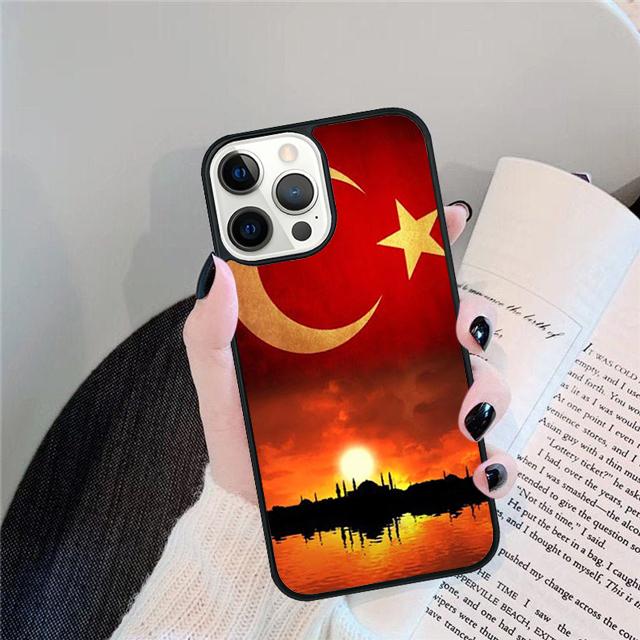 Флаг Турции Стамбул Анталья Мустафа Чехол для телефона для iPhone 17 Air 15 16 14 13 Pro Max 12 11 Pro Max Max Plus