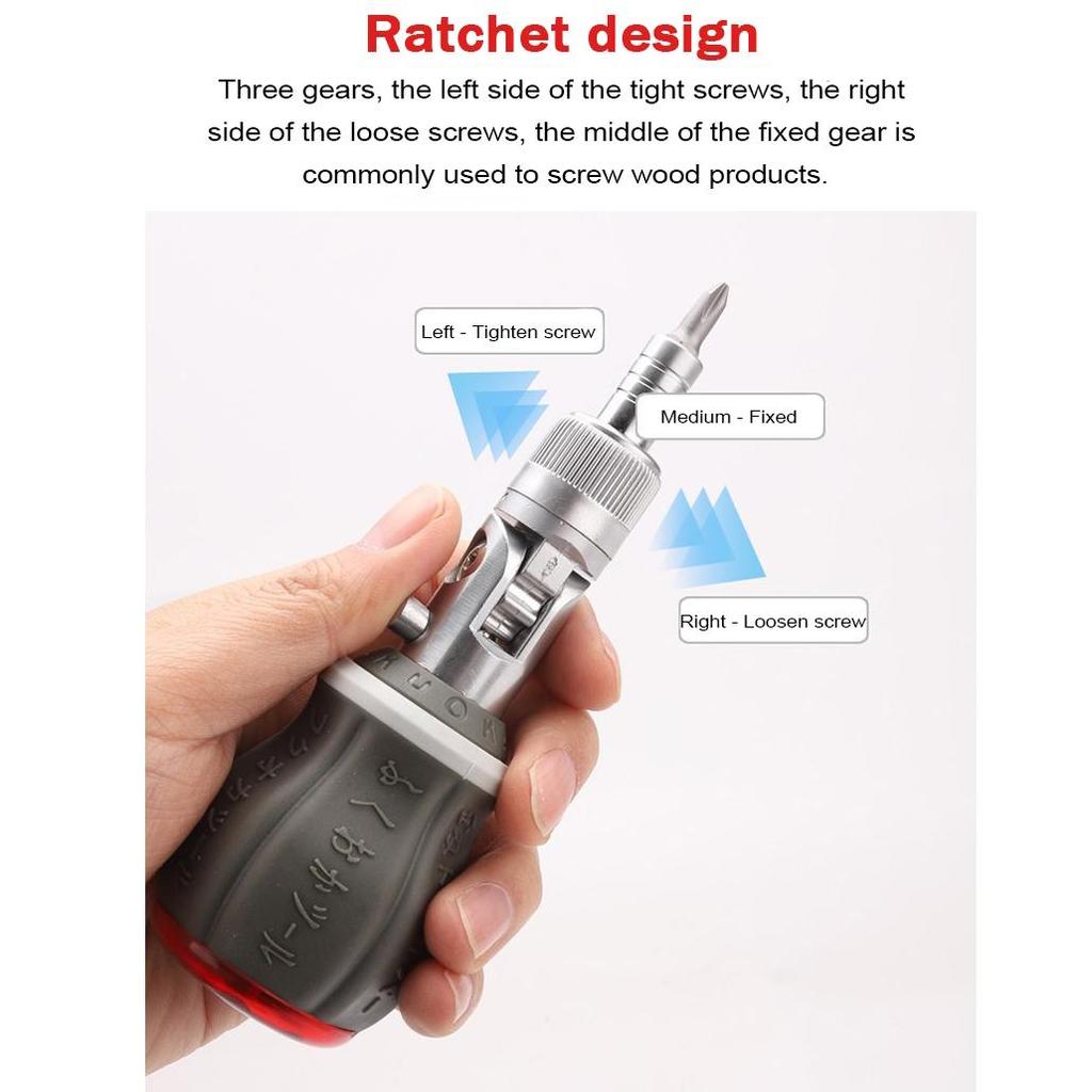 Мини-прецизионная отвертка с храповым механизмом, многоугольный комбинированный набор, 8 в 1, магнитные многофункциональные инструменты, экономичный инструмент для ремонтаAA