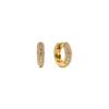 Серьги-кольца Shertz Pave Cubic Bold с застежкой-щелчком (14k)