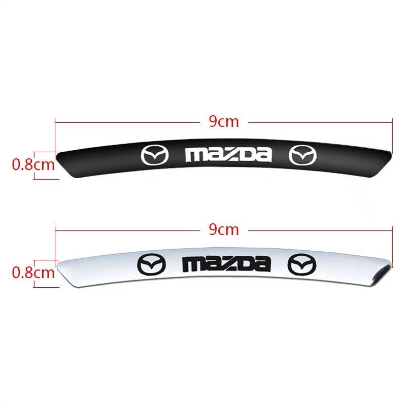 4 шт. Металлические Алюминиевые Наклейки-Декали Mazda Sport на Диски для Mazda 3 6 CX-3 CX-5 CX-8 CX-30 MX-5 Декоративные Аксессуары-Шильдики на Диски Автомобиля