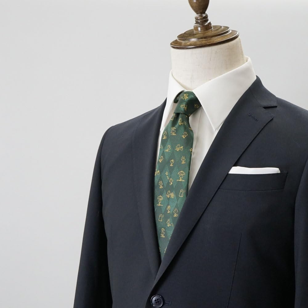 Галстук PEANUTS Галстук Peanuts Woodstock 921010 Зеленый галстук Snoopy Woodstock Персонаж Присутствует [Peanuts]