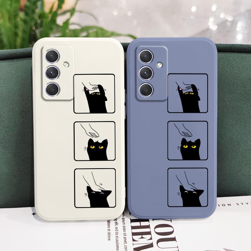 Чехол для котенка Samsung Galaxy A54 A34 A24 A14 A15 A25 A35 A55 A05 A04 A73 A53 A33 A23 A13 A03 A72 A52 A52S A32 A22 4G 5G