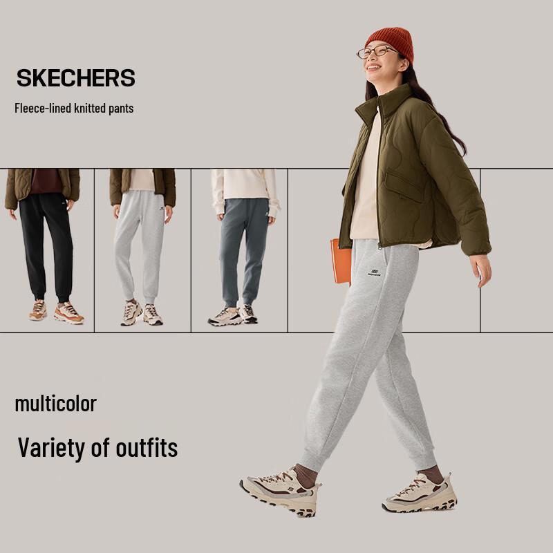 Skechers Женские спортивные штаны-джоггеры на флисовой подкладке