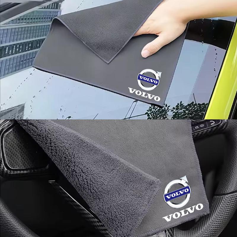 cvtwp8 Car Towel Double-sided Coral Fleece Auto Cleaning Cloth for Volvo xc60 s60 v40 v50 v60 s80 s40 c30 awd c70 s40 s60 s80 s90 v70