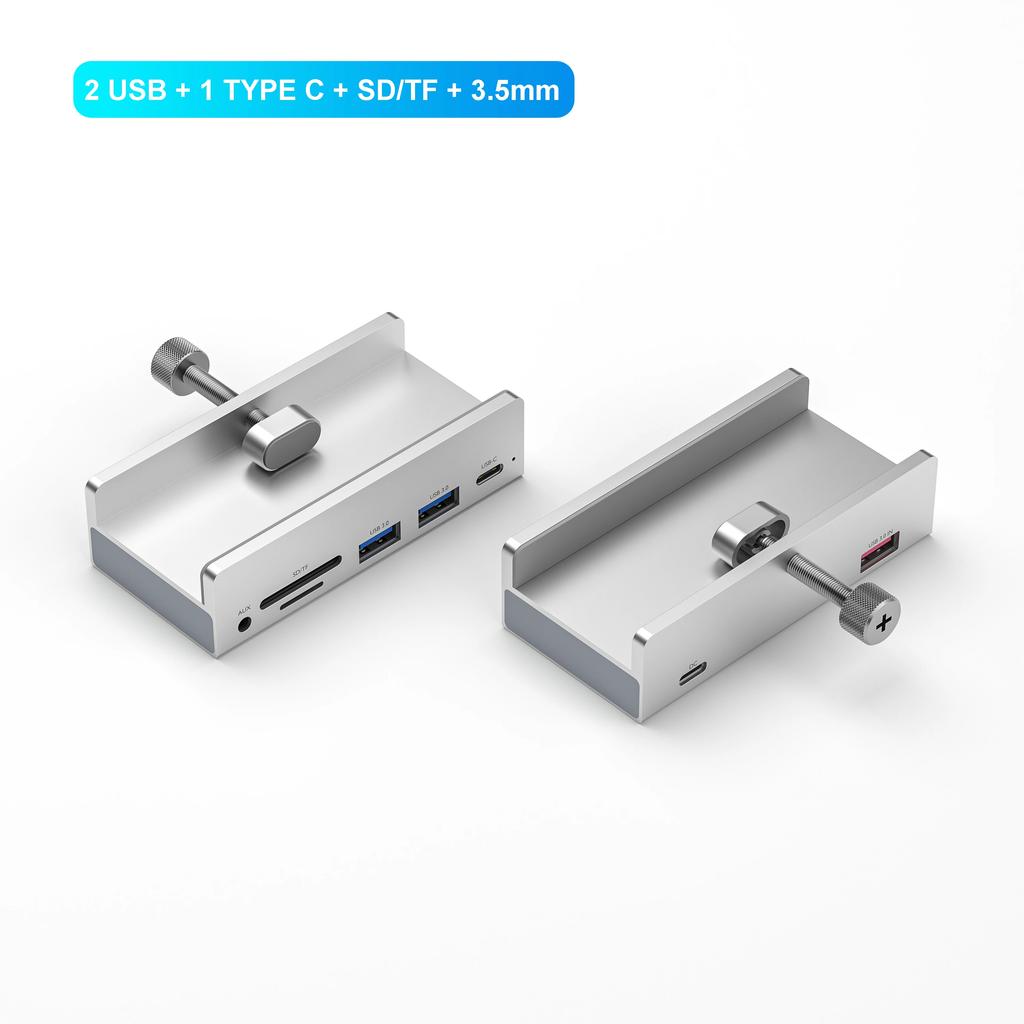 USB 3.0 HUB Зажим-клипса USB Разветвитель Адаптер Внешняя Мульти Док-станция Мульти-хаб Для iMac MacbookPro Настольного ПК Аксессуары