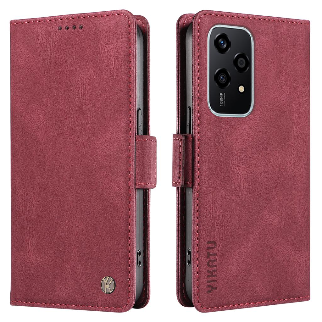 YIKATU YK-005 For Honor 200 Lite Case Card Holders Skin-Touch Leather Magnetic Clasp Phone Cover