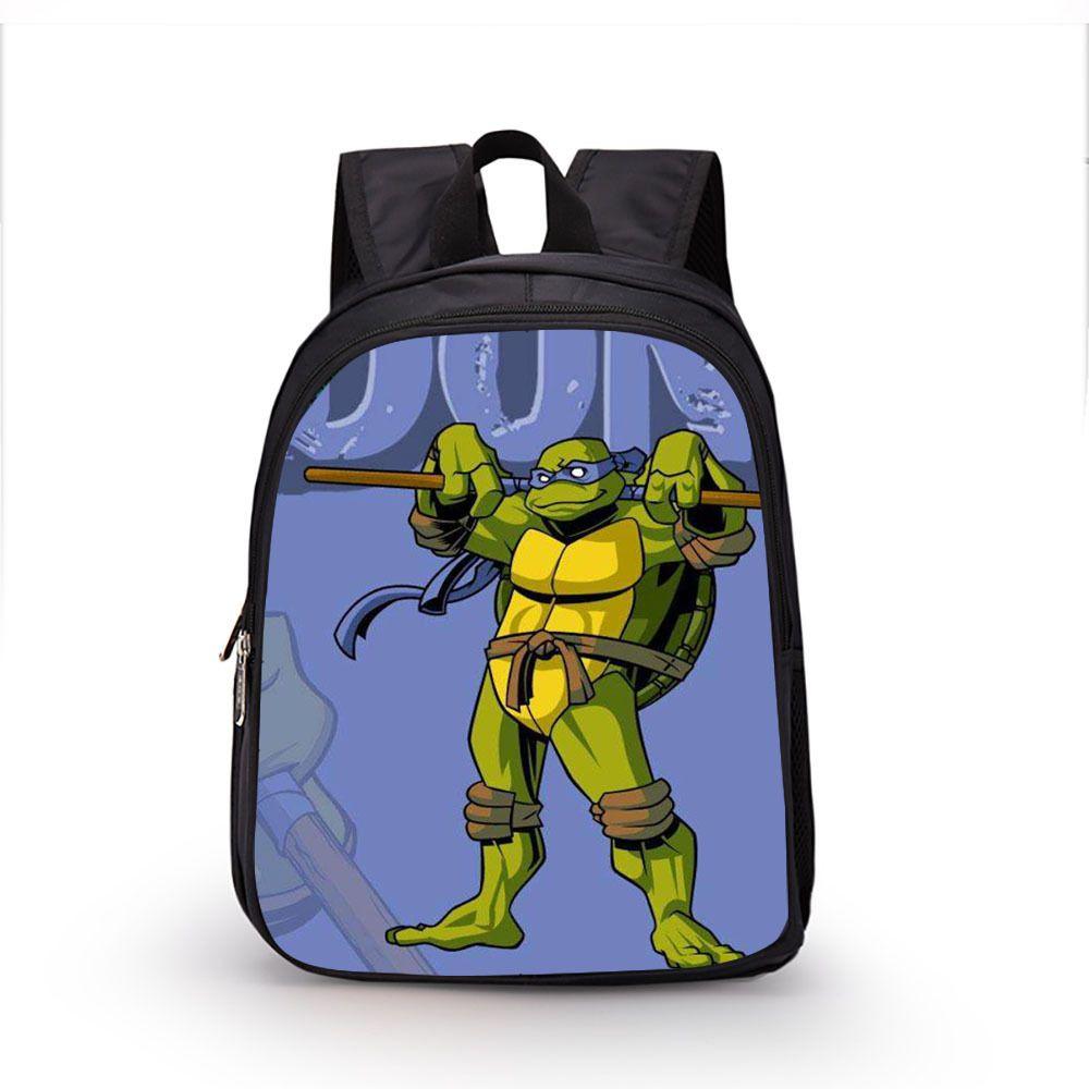 Детский мультяшный водонепроницаемый школьный рюкзак TMNT большой вместимости и с дышащей конструкцией