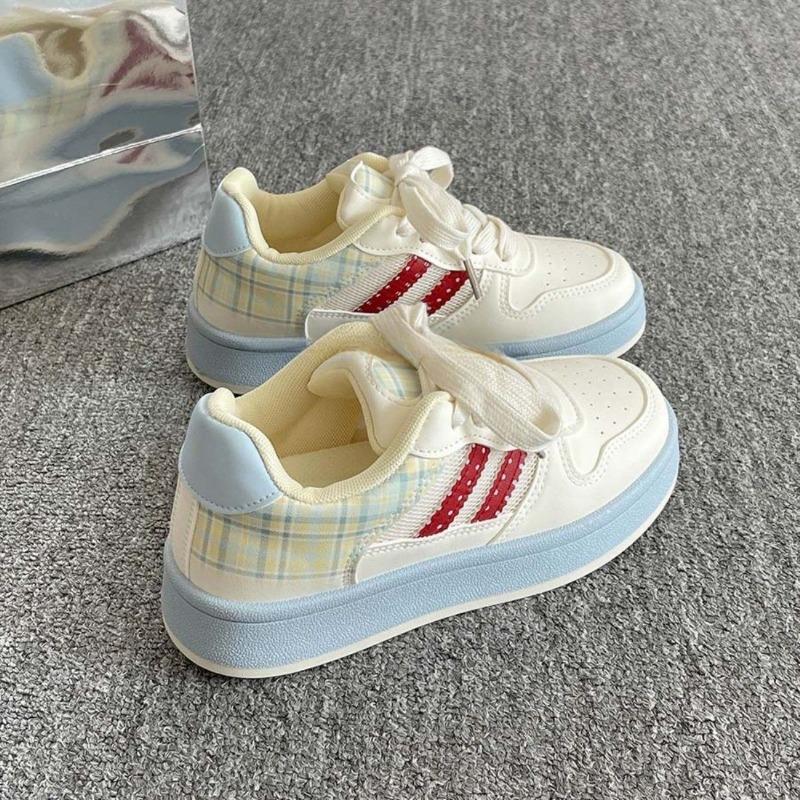 Женские туфли-хлебцы, нишевый стиль дофамин, цветовая гамма, трендовые летние новинки, универсальные повседневные студенческие кеды