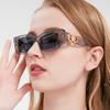 Internet Celebrity Retro Ins Sunglasses, Wide Leg Double Circle Fashionable Sunglasses for Women, Trendy Personality, European and American Sunglasses