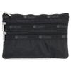 LeSportsac LeSportsac Pouch 7158 3 ZIP COSMETIC R086 RECYCLED BLACK [Item]