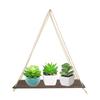 Premium Wood Swing Hanging Rope Wall Mounted Floating Shelves –Plant Flower Pot