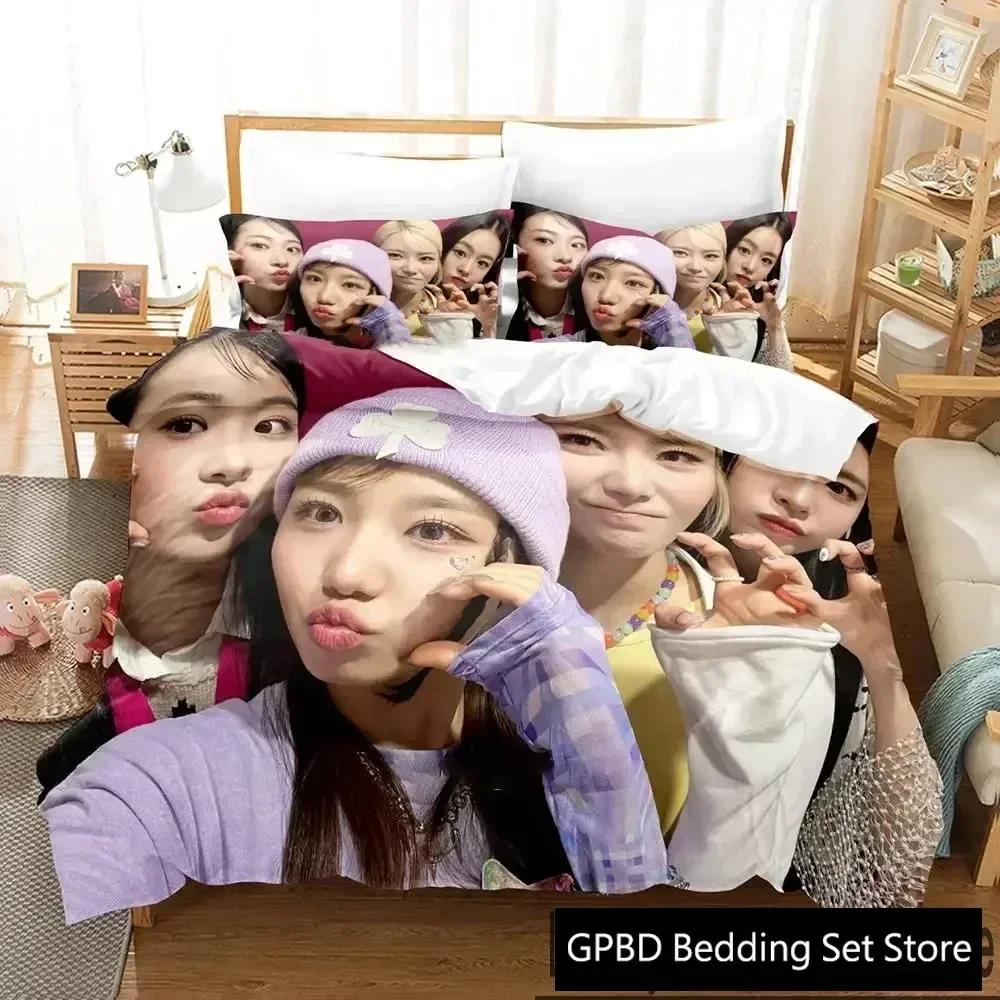 Luxury New 3D Print KPOP FIFTY FIFTY Merch Cupid Album Bedding Set Boys Girls Twin Queen King Size Duvet Cover Bed boys Adult