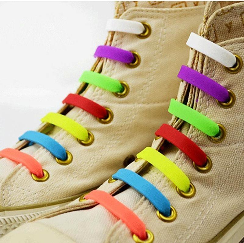 No Tie Rubber Elastic Shoelace Sneaker Adult Shoe Laces Running Shoelaces Athletic Shoe Laces