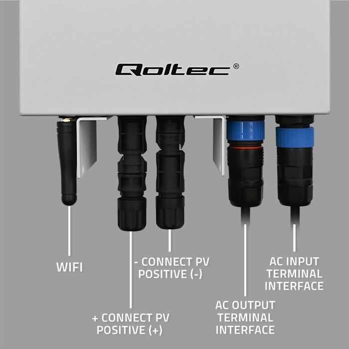 Qoltec Инвертор Преобразователь Солнечный Для Нагрева Воды Eco Solar Boost | Mppt | Bypass | Lcd | 3кВт/4кВт | Wi-Fi