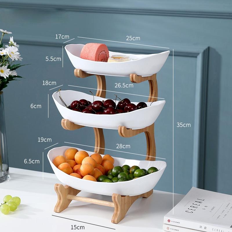 2021 Новый поднос для фруктов, журнальный столик для гостиной, креативные современные бытовые украшения, многослойный скандинавский онлайн-поднос для знаменитостей из пластика ADM