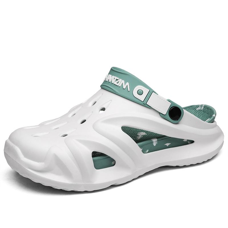 Модные летние мужские сандалии Eva платформа мягкие пляжные туфли для улицы мужские шлепанцы ванная комната нескользящая обувь мужские горячие популярные клоги