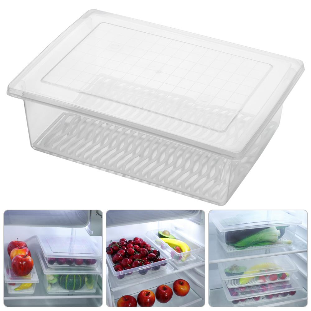 Supplies Vegetable Meat Refrigerator Organizer Freezing Food Drain Storage Box Drainage Container