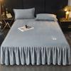 Winter Plush Elastic Fitted Sheet Double Bed Sheet Soft Warm Velvet Bedspread Mattress Cover Bed Linen Protector