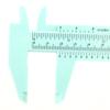 150mm High Accuracy Plastic Double Rule Scale Vernier Caliper Measuring Tool 0.5mm(Green)